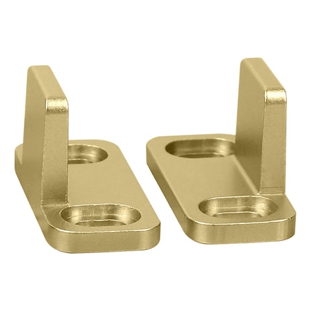 National Hardware National Hardware 1-3/4 in. L Brushed Gold Aluminum Double Floor Guide 1 pc N700-113